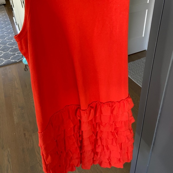 Crewcuts Orange TANK DRESS Size 12 - Picture 4 of 4